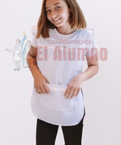 687 - Poncho Blanco Con Cinta Bebe ARCIEL