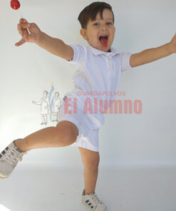 Alternative view of 0161 - Short de Gabardina Blanco