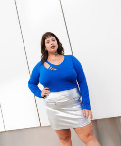 3038 - Pollera Canop - Bengalina Metalizada