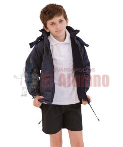 4901 - Campera Microfibra Niño c/polar y capucha