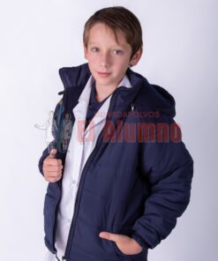 4901 - Campera Microfibra Niño c/polar y capucha