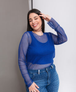 3958 - Remera Mumbai - Viscosa y Red Elastizado