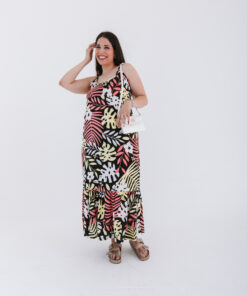 7110 - Vestido Tisifone - Fibrana Estampada