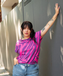 3972 - Remera Aligarth - Morley Viscosa Estampada Elastizada