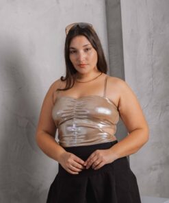 5087 - Top Ebro - Microfibra Elastizada con Brillo