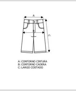 Alternative view of 0516 - Bermuda de Cotton Saten