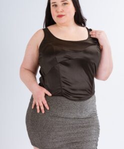 5090 - Corset Madeira - Satén Elastizado