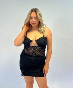 5104 - Top Pink - Encaje Elastizado