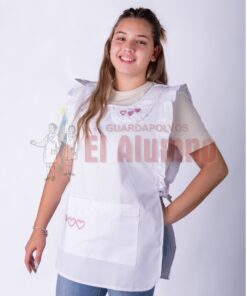 6804 - Poncho de Niña Bordado Corazon ARCIEL