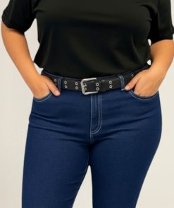 1111153 - Cinturon Doble Ojalillo - Eco Cuero