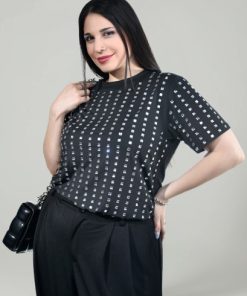 Alternative view of 73000 - Remera c/Vidrio - Viscosa Elastizada Strass Pegado