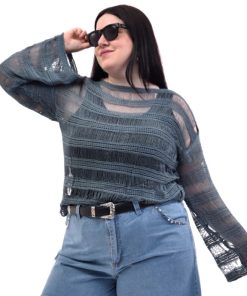 73032 - Sweater Red - Manga Larga