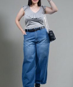 Alternative view of 5579 - Pantalon Rio Grande - Jean Rigido Tiro Alto