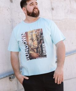 1701 - Remera Básica SUNDOWN - Jersey Estampada