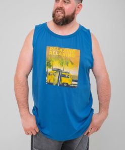 0082 - Musculosa Relaxing - Jersey Estampada