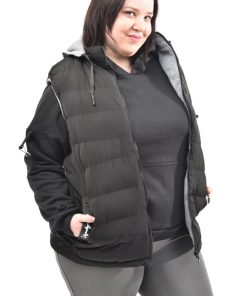 76501 - Chaleco Reversible - Microfibra y Jersey Interno