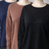77002 - Sweater Brillo en el Frente