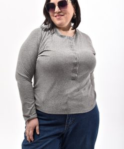 73034 - Remera con Botones - Jersey de Algodón