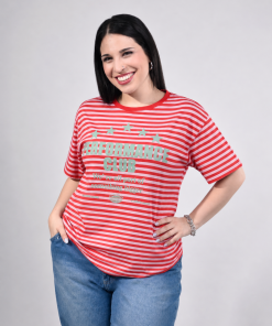 Alternative view of 39056 - Remera Performance - Jersey Rayado Estampado