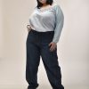 5599 - Pantalón Niza - Jeans C/ broche En Ruedo