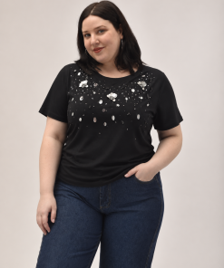 73041 - Remera Mathilde - Jersey C/ Pedrería